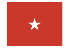 4" army bg flag brigadier general red bumper sticker decal usa made