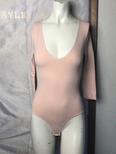 Women's Scoop Neck Long Sleeve Stretchy Basic Bodysuit