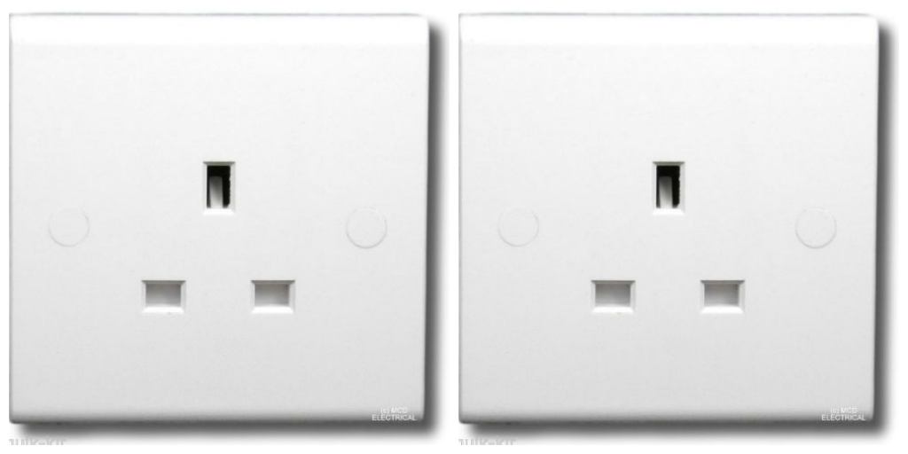 2 x Deta S1206 Unswitched 13 amp Sockets