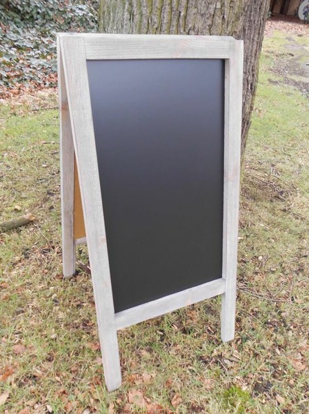 Werbetafel Kreidetafel Aufsteller Beidseitig Zu Beschreiben Holz 100 X 50 Cm-image