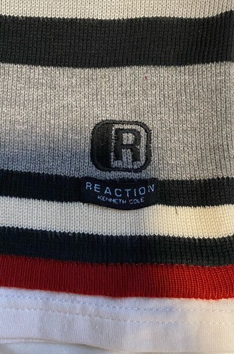 Kenneth Cole Reaction Logo Boy's Multicolored Stripe Sweater Size 6 Pullover - Picture 2 of 9