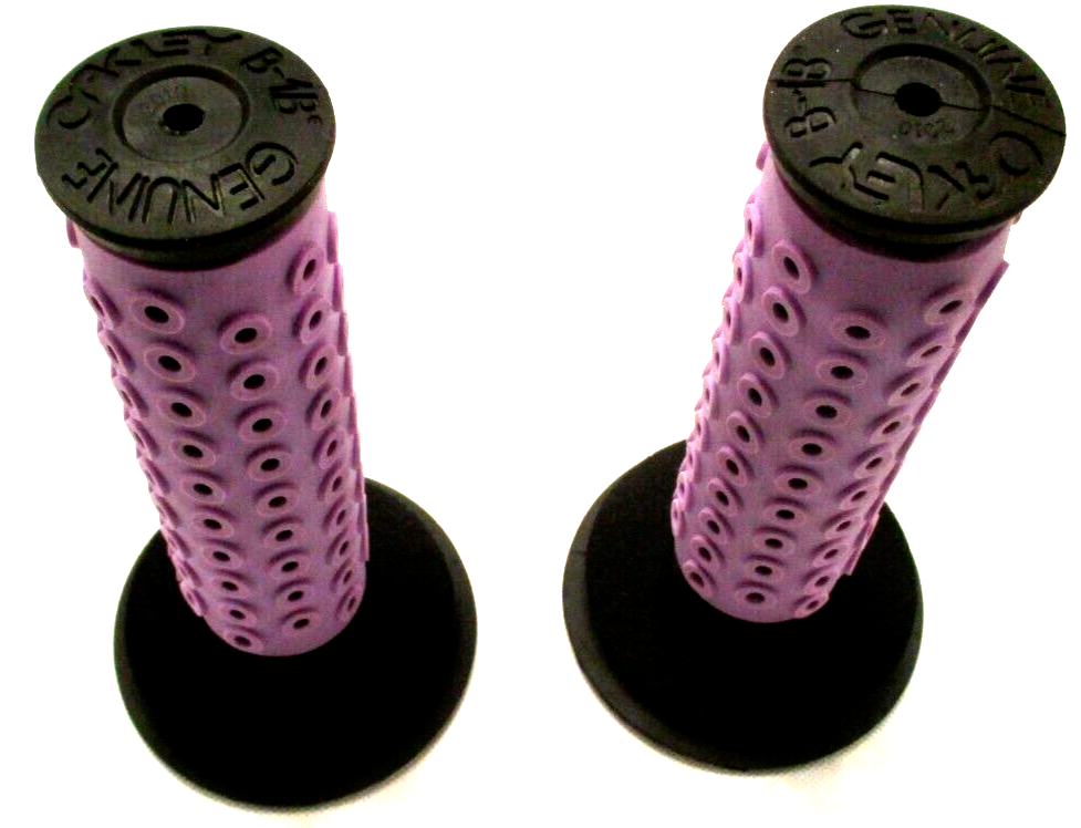 OAKLEY GRIPS B-1B NEW RARE BLACK W PURPLE SLEEVES & BLACK