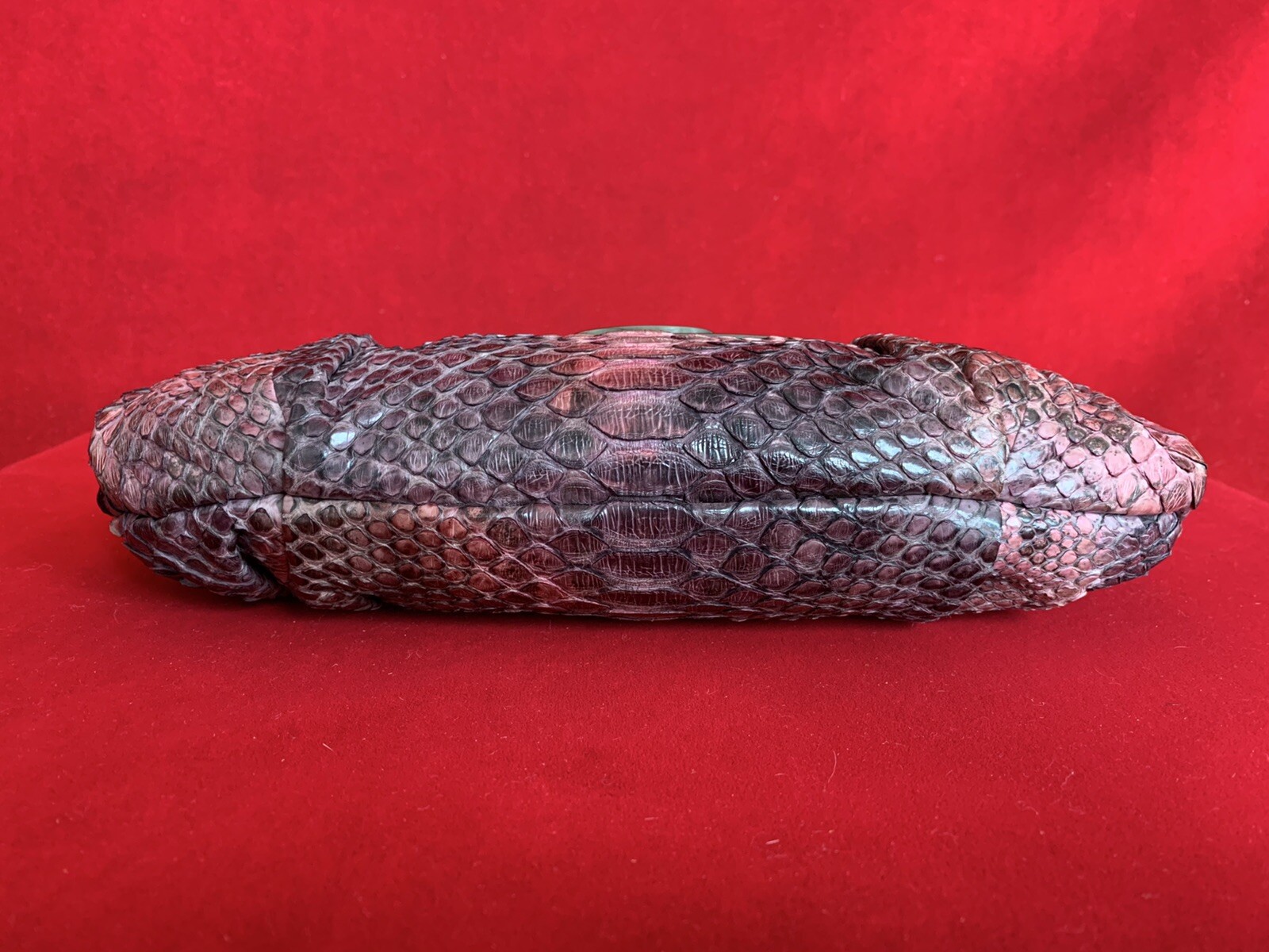 Prada Pink/Purple Python Leather Small Shoulder B… - image 8