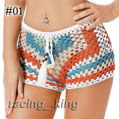 Multi Color Sexy Women Crochet Lace String Sexy Bikini Skirt Bottom Swimwear - Picture 3 of 12