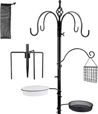 Yosager Premium Bird Feeding Station Kit, 77" X 19" Bird Feeder Pole, Deluxe Mul