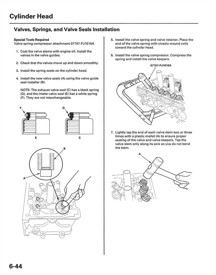 Honda S2000 2000 2001 2002 2003 manual de reparación de servicio de taller Foto 4 de 4