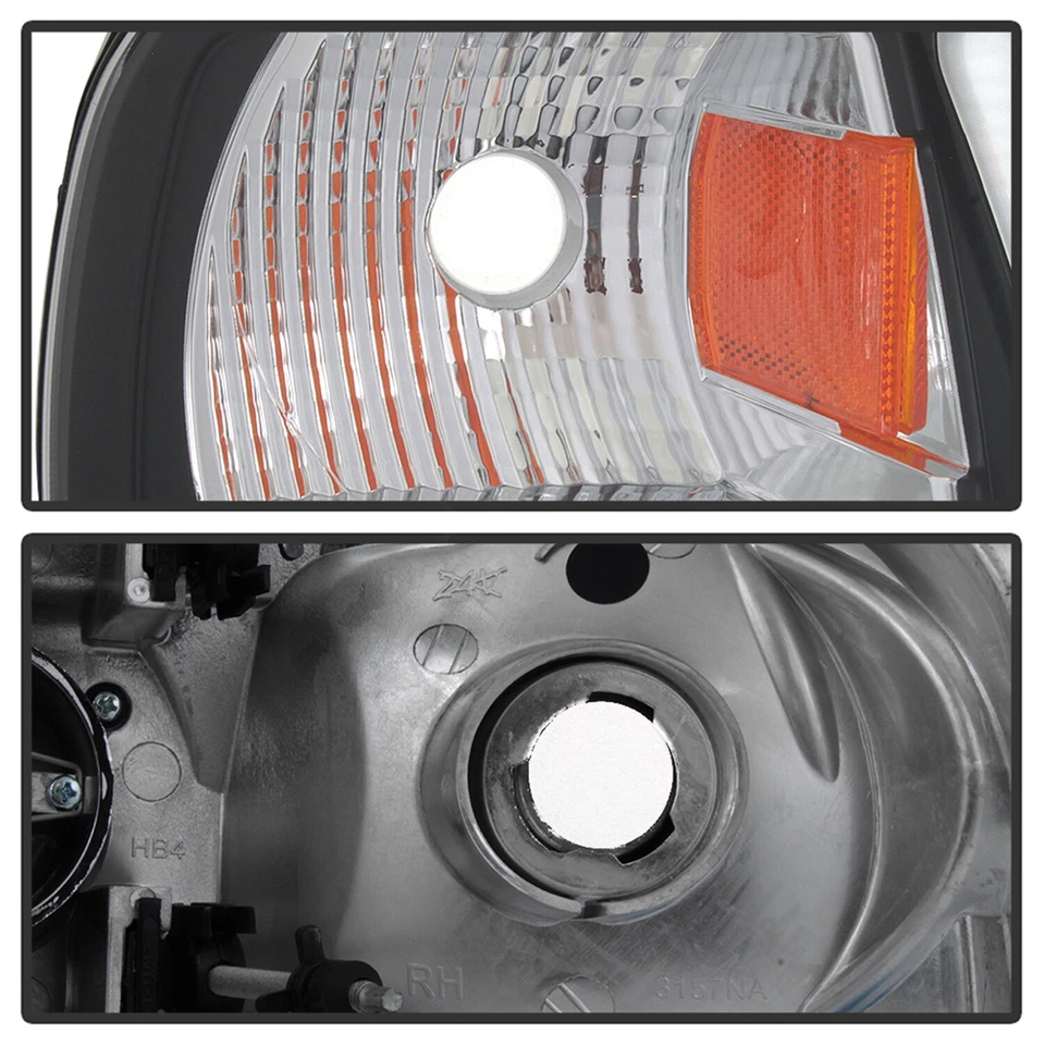 Spyder Auto Black Light Bar Projector Headlights 97-03 Ford F150 5084538 — 第 4/4 张图片