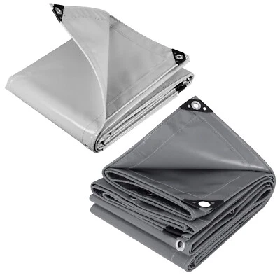 Abdeckplane wasserdicht PVC Schutzplane 500 g/m² mit ösen UV-beständig reißfest