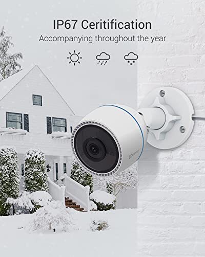 EZVIZ Outdoor Camera 30M Night Vision, CCTV Systems Wi-Fi Home Security Camera, - Picture 12 of 12
