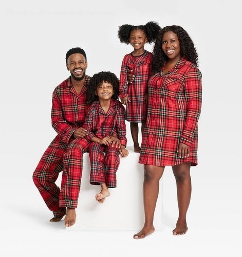 Kids Holiday Tartan Plaid Matching Family Pajama Nightgown - 5, Wondershop #4479 - Picture 3 of 8