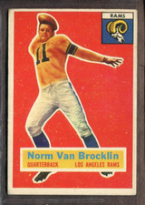 1956 Topps Set-Break # 6 Norm Van Brocklin VG-VGEX *JAYSACE*