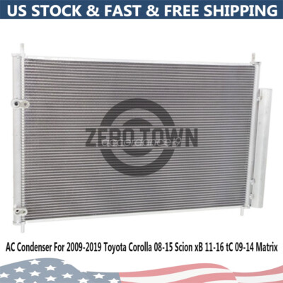 AC Condenser For 2009-2019 Toyota Corolla 08-15 Scion xB 11-16 tC 09-14 Matrix