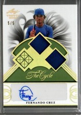 Fernando Cruz 2023 Leaf Trinity THE CYCLE DUAL Patch Auto /5