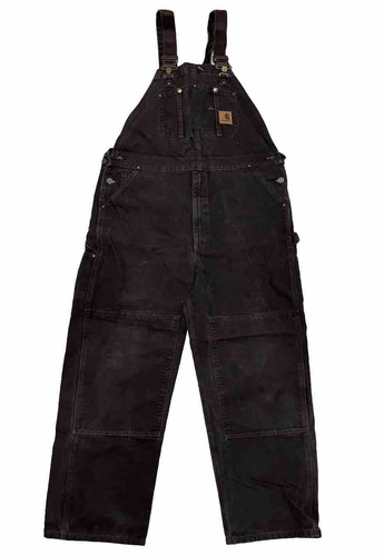 dark brown insulated carhartt bibs