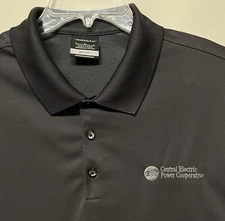 Central Electric Power Cooperative ~ Nike Golf Polo Shirt Men's Large Slate Gray
