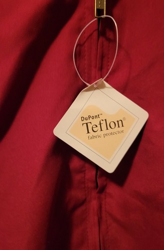 NWT Pioneer Seed Maroon w/ Tartan Plaid Lining Teflon Coated Jacket LT - Picture 4 of 5
