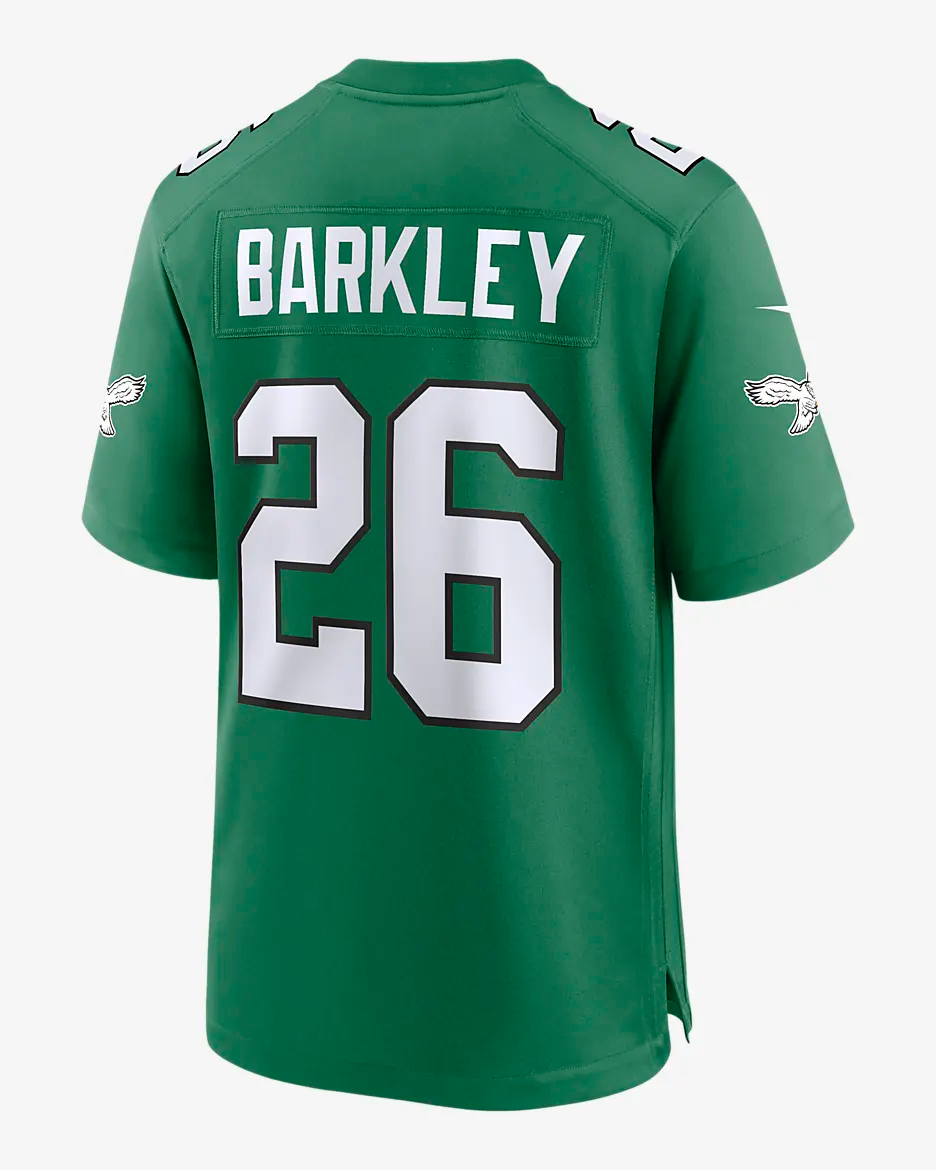 Philadelphia Eagles Saquon Barkley Kelly Green 100% Official Nike