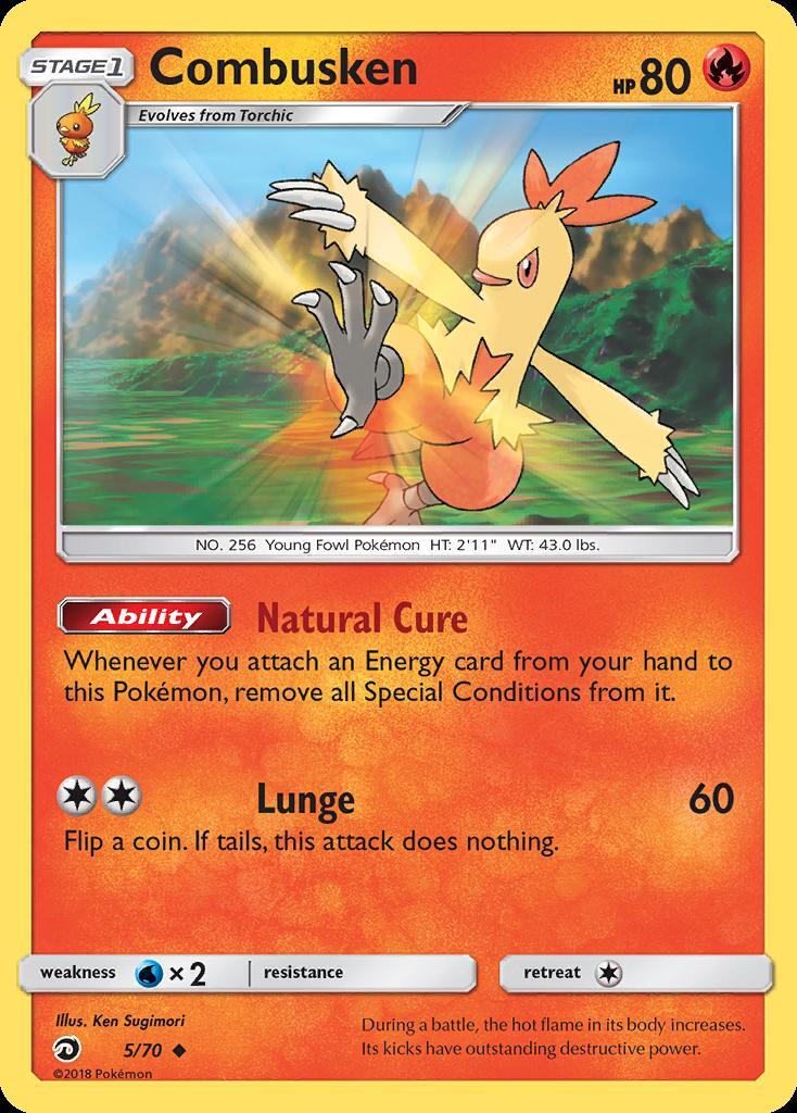 Pokemon Combusken (5/80) Dragon Majesty LP