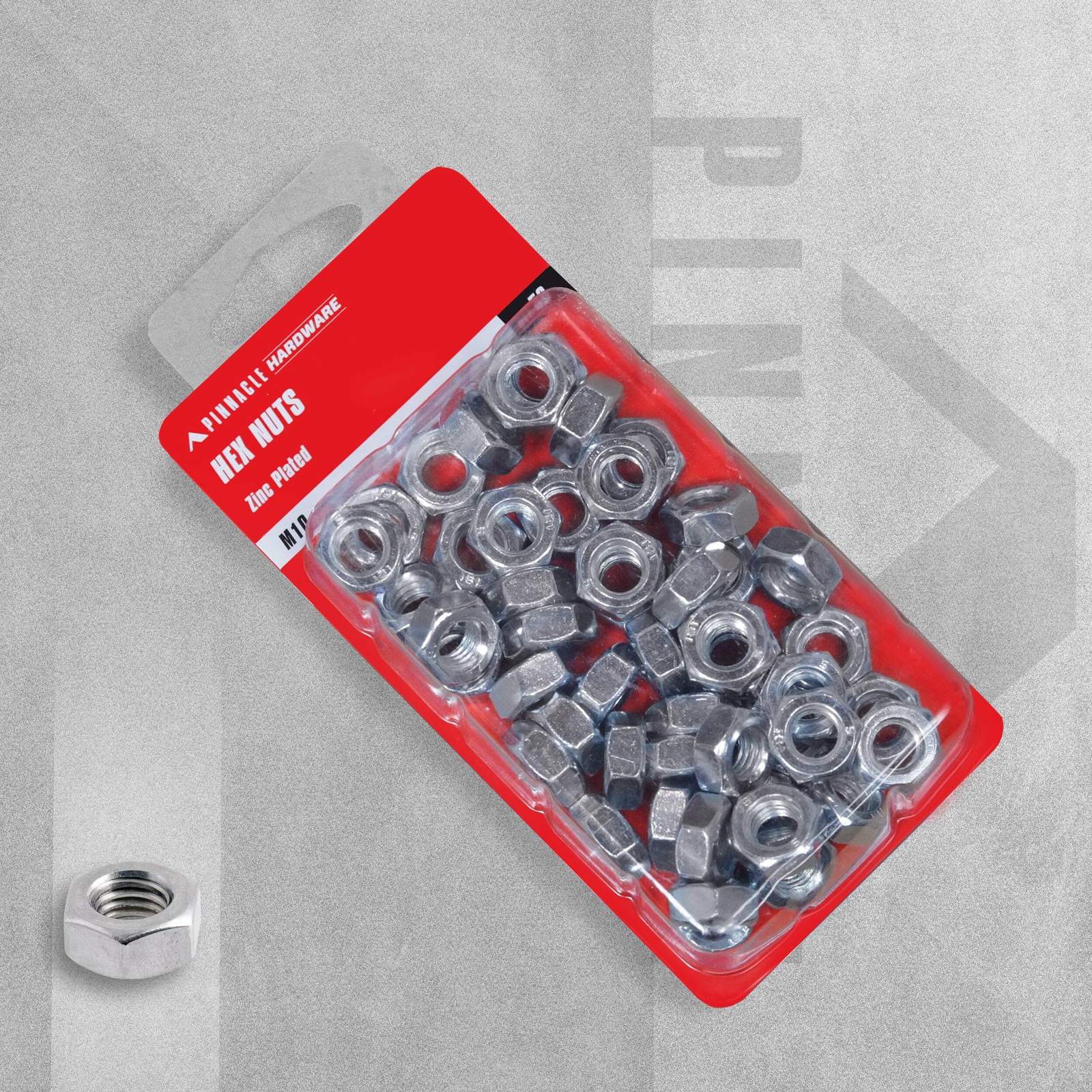 Sandleford Pinnacle Hardware - Hex Nuts Zinc Plated M10 - Pack of 50