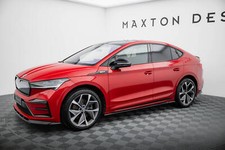 Seitenschweller Ansatz für Skoda Enyaq Coupe iV schwarz Hochglanz Schweller