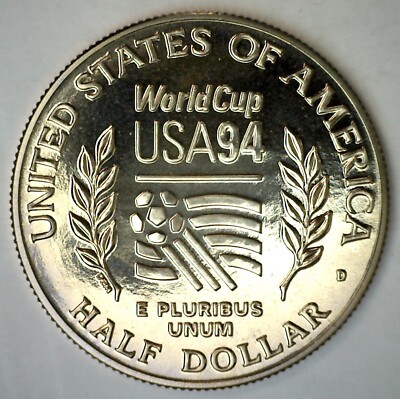 1994年アメリカ合衆国ハーフドル　銅 1994 D World Cup USA BU Half Dollar Uncirculated COIN ONLY 50c | eBay