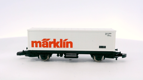 Märklín Mini-Club 8617 DB Märklín Container Car Box Car Rail Train Car Z Marklin - Picture 7 of 10