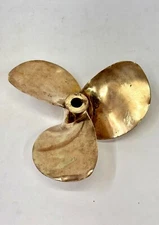 Coastal Deco Elegance Marine Three-Blade Brass Ship Small Propeller Fan
