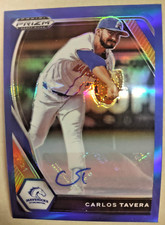 2022 Panini Prizm Draft CARLOS TAVERA Orioles Certified ROOKIE AUTOGRAPH Blue/99