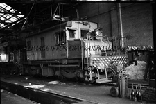 June 1947   CSS&SB #902 Electric In Shop Original Photo Negative Railroad