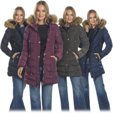 Celsius Premium Women’s Faux Fur Hooded Puffer Jacket Coat Size 3x Nwt