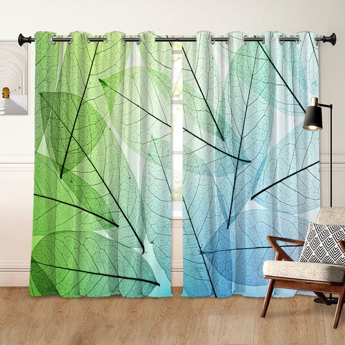 3D Leaf Vein Simplicity Series Printed Bedroom Living Room Sunshade Curtains - Picture 17 of 21