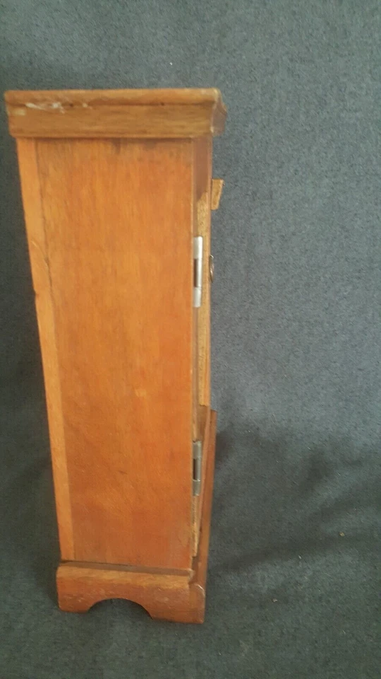 Ganchos de caja de almacenamiento vintage de madera para montaje en pared Foto 2 de 4