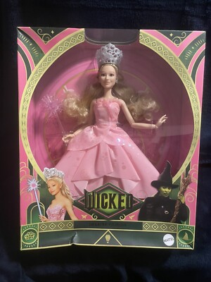 Mattel Universal Pictures Wicked Deluxe Glinda Fashion Barbie URL ERROR Misprint
