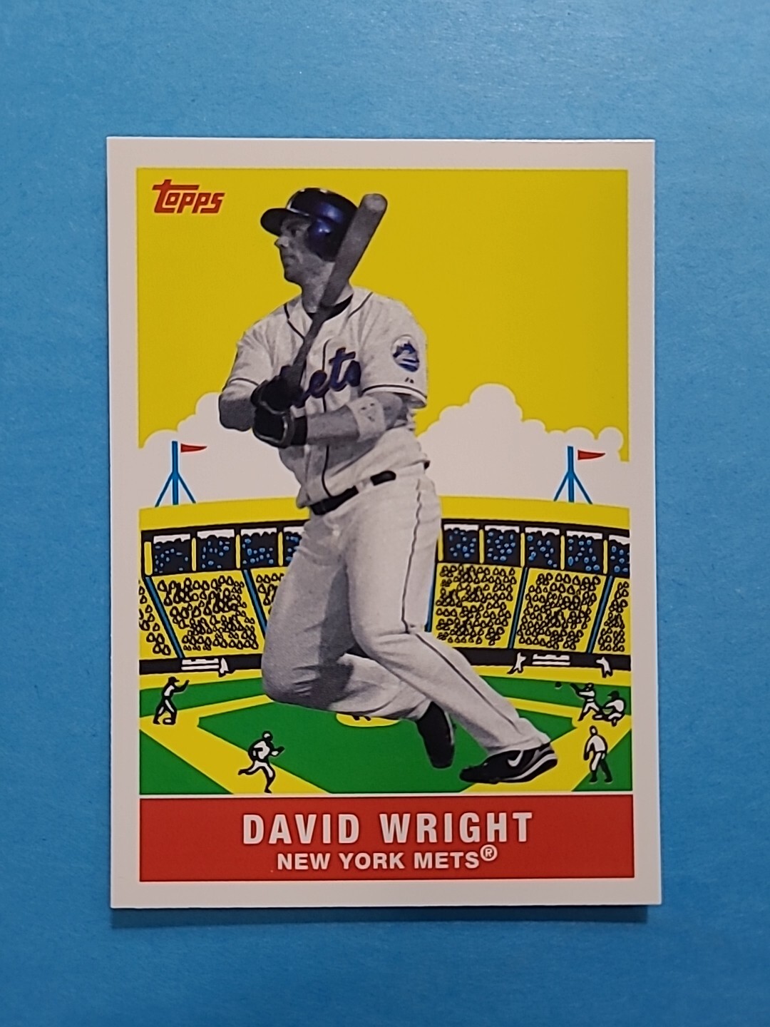 DAVID WRIGHT 2007 TOPPS FLASHBACK FRIDAYS BASEBALL CARD # FF5 H0978