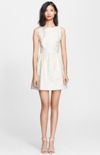 Alice + Olivia 'Lillyanne' Jacquard Fit & Flare Dress 6