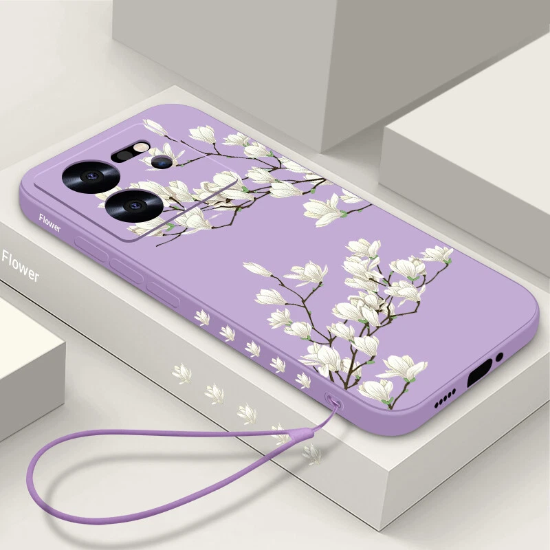Shockproof Flower Lanyard Phone Case for Xiaomi Redmi Note 13T 12 11 Pro  