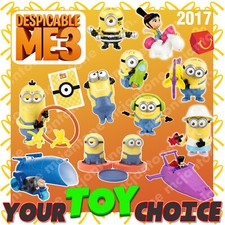 McDonald's 2017 DESPICABLE ME 3 Minion MINIONS Movie Gru Agnes YOUR Toy CHOICE