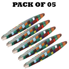 Forgica Professional Stainless Steel Paper Coated Tweezers