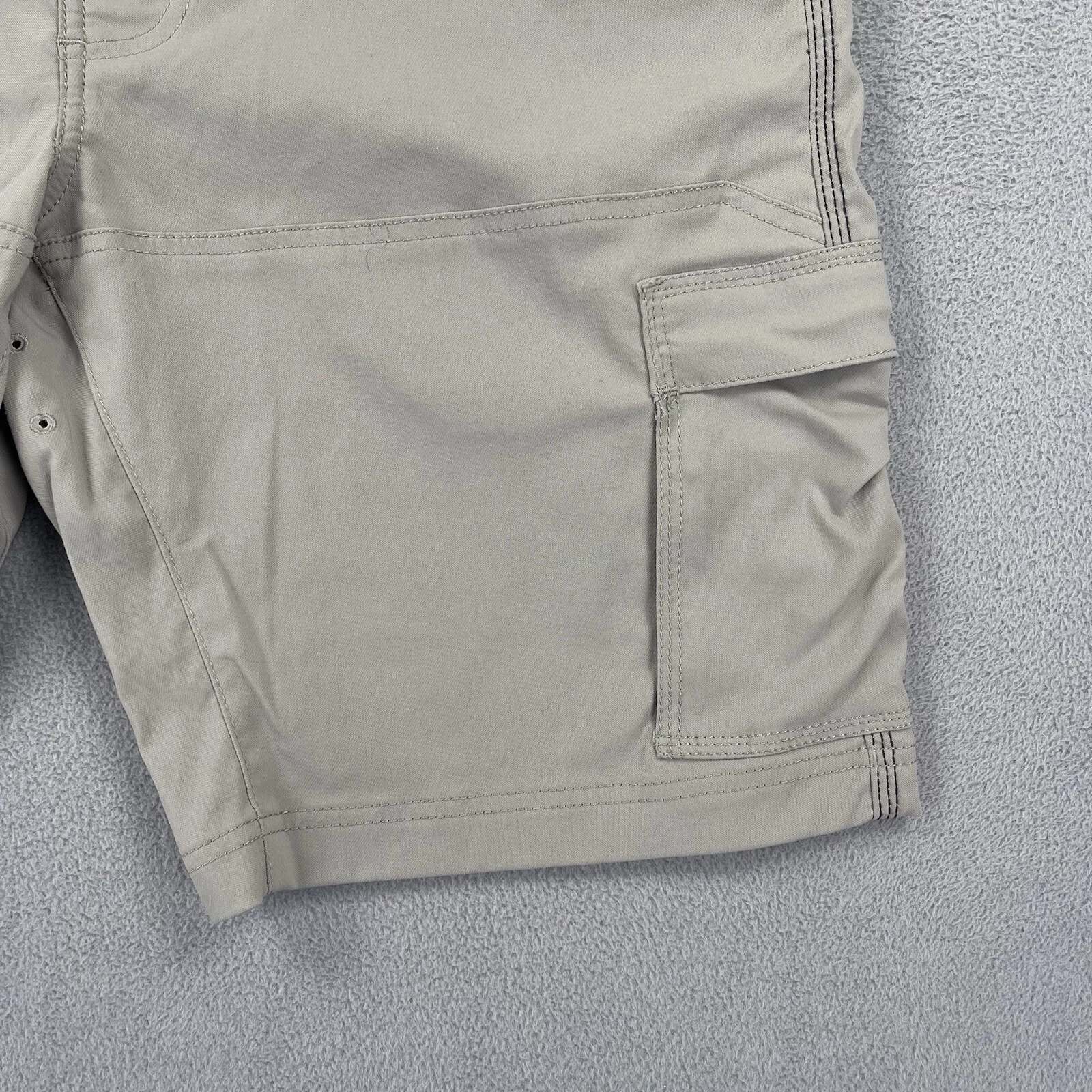 prana wicking stretch hiking outdoor belted solid shorts
