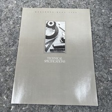 Original 1989 Mercedes Benz Technical Specifications Foldout Sales Brochure 89