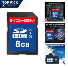 8GB SDHC SD Card Class 10 U1 UHS-I for Camera, PC, Trail Cameras