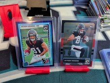 2025 Optic Jayden Higgins Purple Shock Rated Rookie & Retro RR #225 - Texans