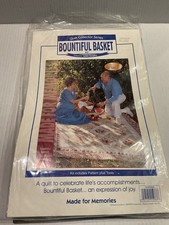 Vintage BOUNTIFUL BASKET Kit Quilt Collector Series Made For Memories New