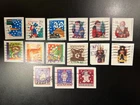 15-Used US Stamp Collection. Set Builder. ATM Smalls. Christmas 29c-44c. No Dups