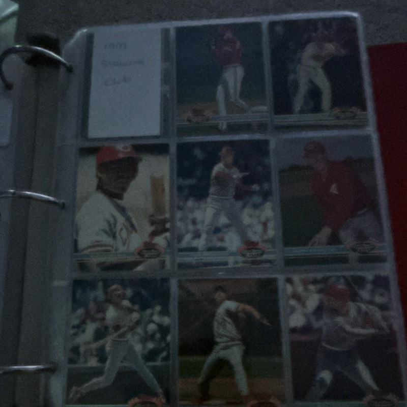 Cincinnati reds team cards 