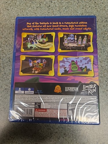 Day Of The Tentacle Remastered Limited Run Games PS4 (Playstation 4) - LRG #470 - Picture 2 of 4