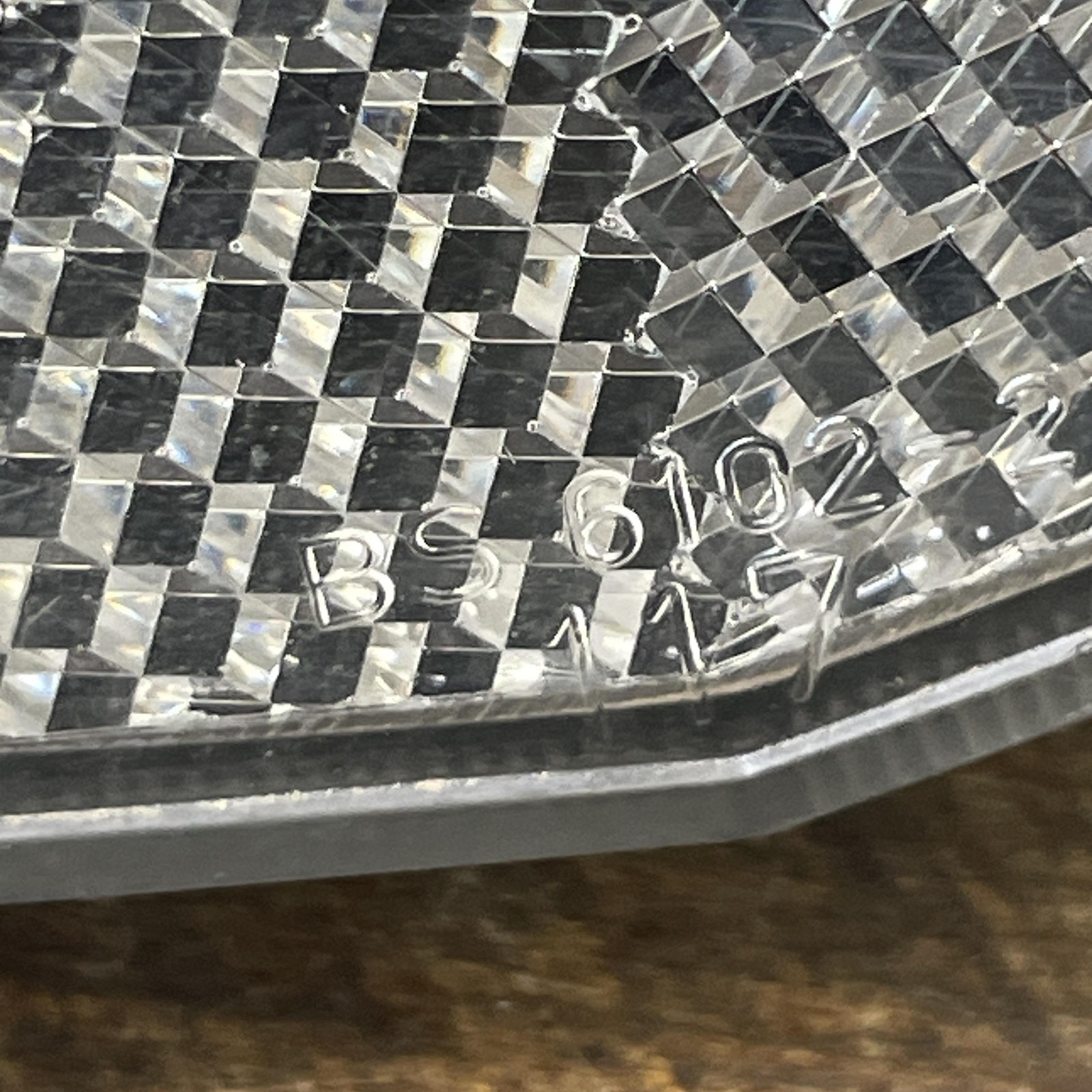 Vintage Sate-Lite Cat Eye B-10 Bicycle Reflector Set BS6102-2 Front Rear Alloy