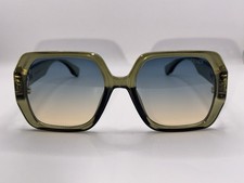 Fendi Oversized Square Green Women's Sunglasses Blue Gradient Plastic Frame