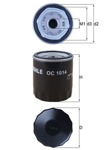 Fits FILTRY KNECHT / MAHLE OC 1014 VOLVO'S OIL FILTER