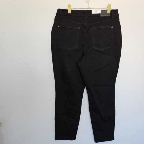 NWT Judy Blue Rhinestone Embellishment High Rise Slim Fit Black Jeans Womens 16W - Picture 11 of 11